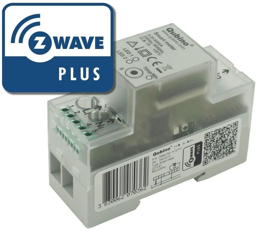 Z-Wave измеритель энергопотребления для однофазной сети с током до 65А, на DIN-рейку &nbsp;