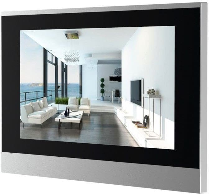 Настенный интерком-монитор для системы Умный Дом, Linux, сенсорный экран 7" (TFT 800x480), стерео, РоЕ &nbsp;